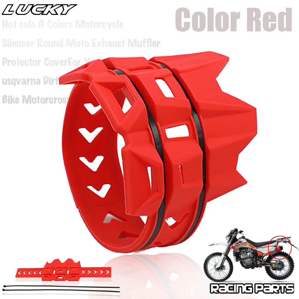 Universal Exhaust Protection Cover Motorcycle Exhaust Muffler Silencer Protector Guard For KTM SX EXC Motocross Dirt Pit Bike