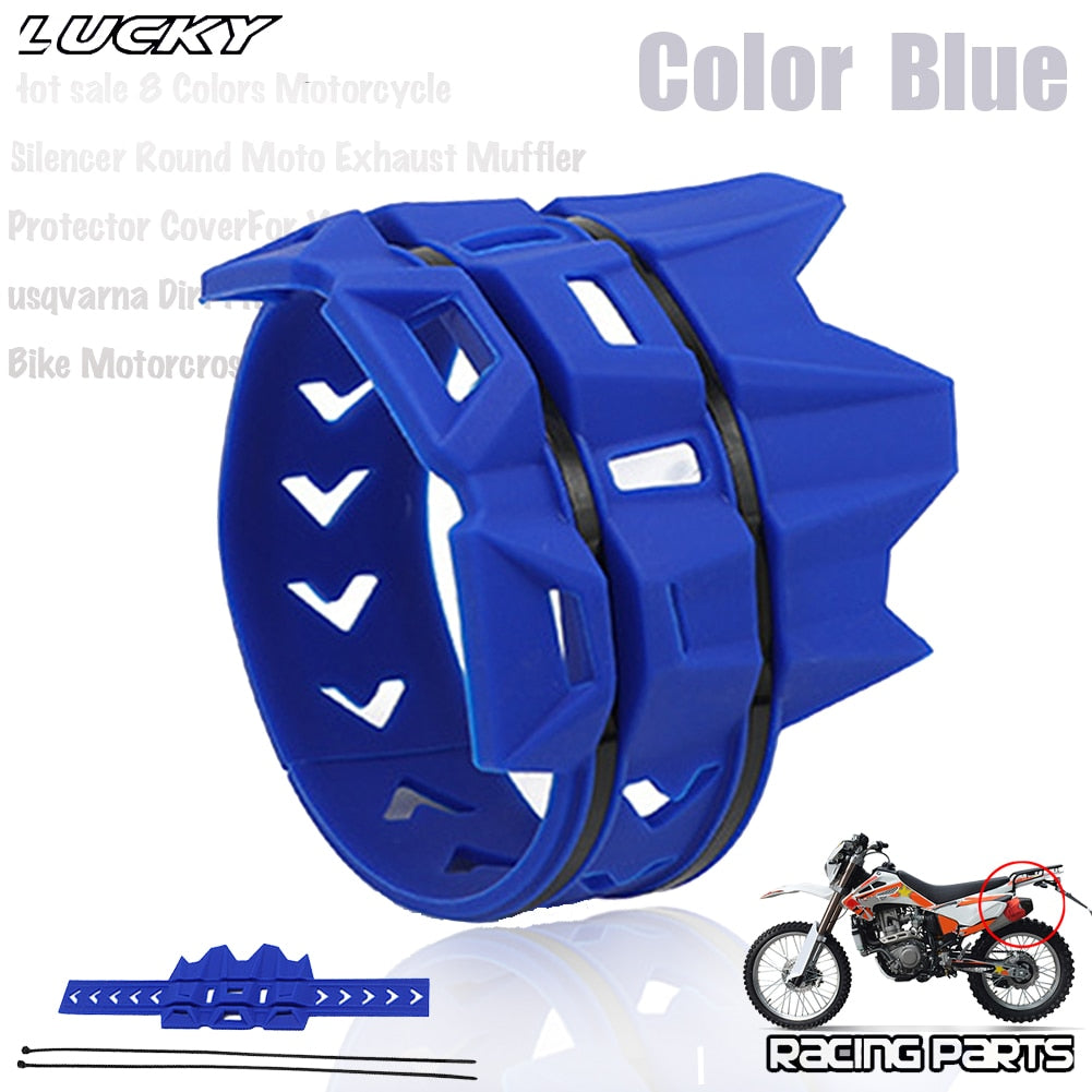 Universal Exhaust Protection Cover Motorcycle Exhaust Muffler Silencer Protector Guard For KTM SX EXC Motocross Dirt Pit Bike
