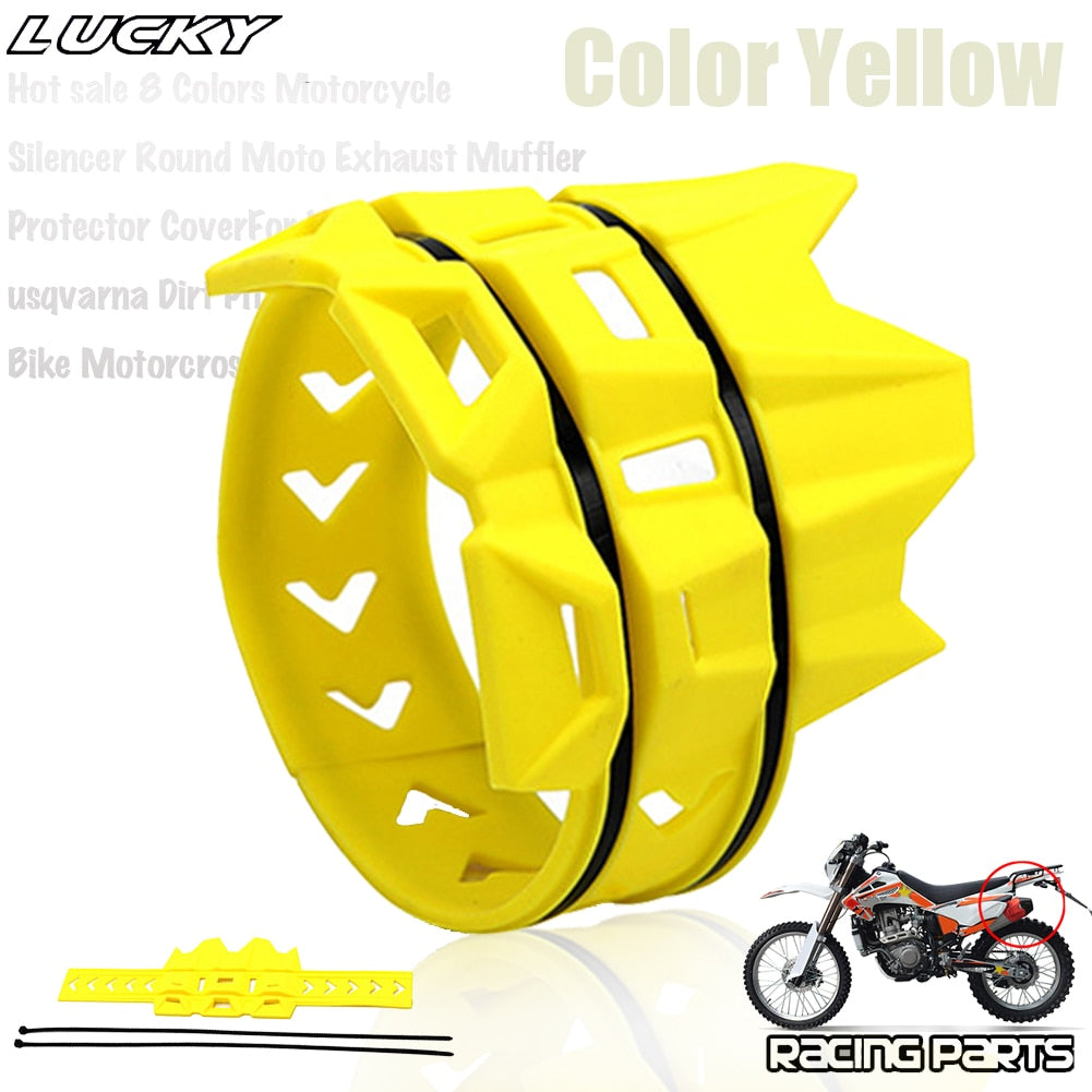 Universal Exhaust Protection Cover Motorcycle Exhaust Muffler Silencer Protector Guard For KTM SX EXC Motocross Dirt Pit Bike