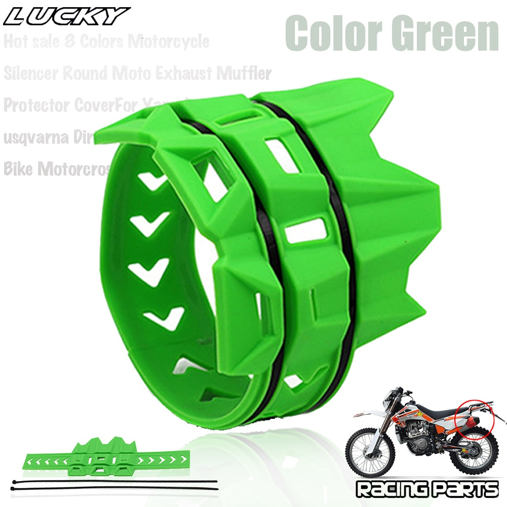 Universal Exhaust Protection Cover Motorcycle Exhaust Muffler Silencer Protector Guard For KTM SX EXC Motocross Dirt Pit Bike