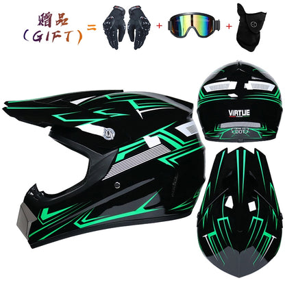 Send 3 pieces gift motorcycle helmet children off-road helmet bike downhill AM DH cross helmet capacete motocross casco