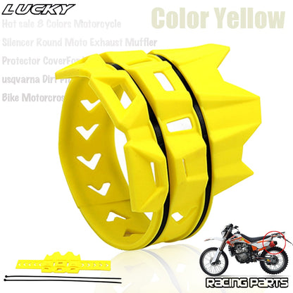 Universal Exhaust Protection Cover Motorcycle Exhaust Muffler Silencer Protector Guard For KTM SX EXC Motocross Dirt Pit Bike