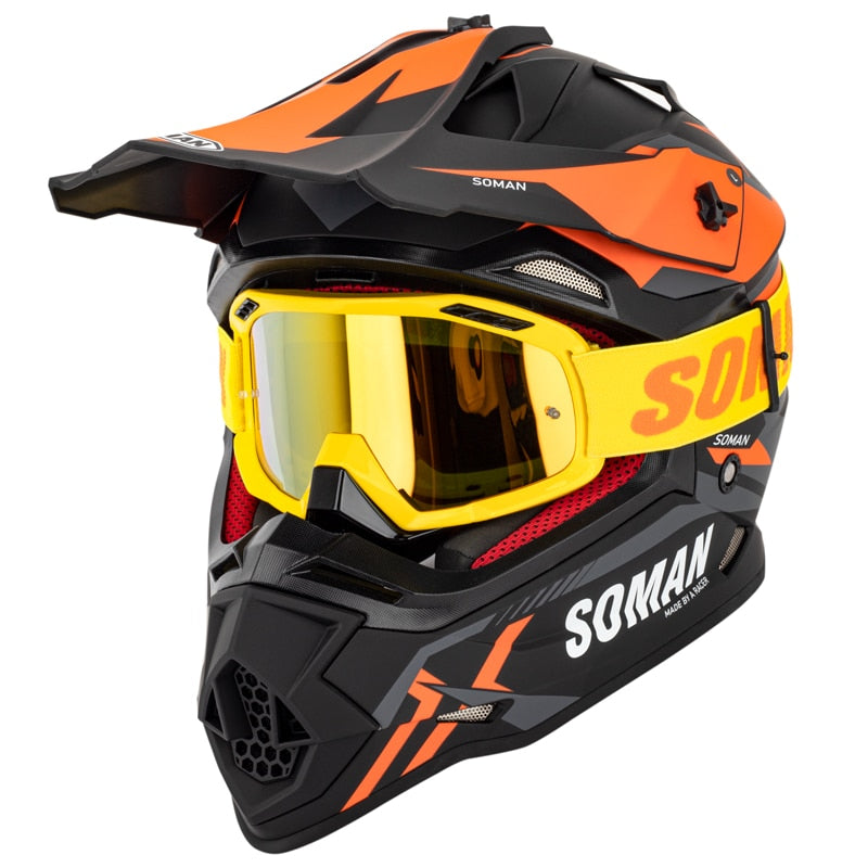 Cască SOMAN Enduro/Motocross/Downhill