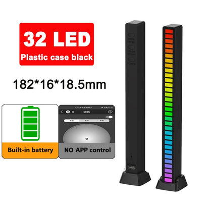 RGB Music Sound Control LED Light Smart App Control Pickup Rhythm Atmosphere light For Car Tv Gaming Computer Desktop Decor Lamp