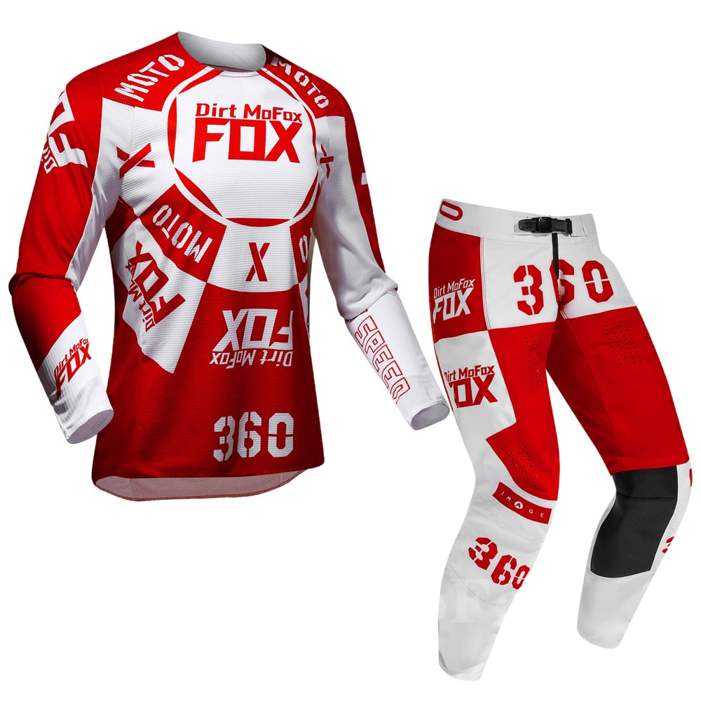 Motocross Racing Dirt MoFox Gear Set Mach For MTB MX ATV Jersey Pants Mountain Bicycle Offroad Mens Kits Motorbike Suit