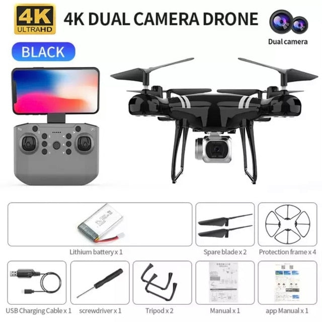 New KY101 Drone HD WIFI Transmission GPS Fpv Drones Air Pressure Fixed Height Four-axis Aircraft