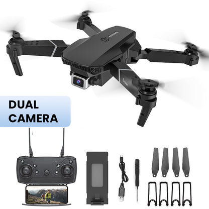 Drones with Camera 4k HD UAV Aerial Photography Dual Camera Folding Aircraft E88 Remote Control Fixed Height Quadcopter