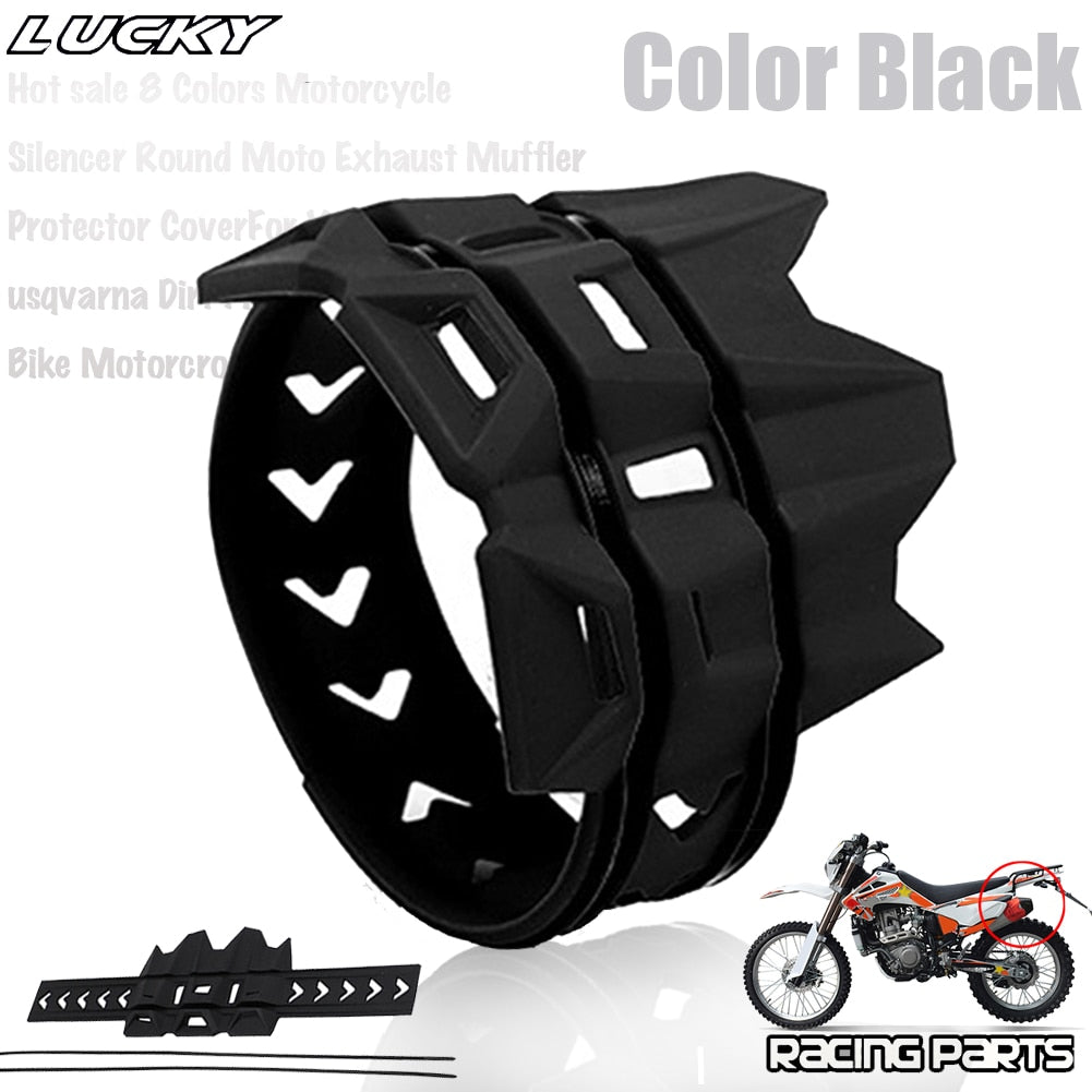 Universal Exhaust Protection Cover Motorcycle Exhaust Muffler Silencer Protector Guard For KTM SX EXC Motocross Dirt Pit Bike