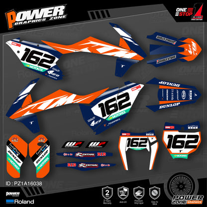 Stickere Kit pentru KTM SX SXF MX 16-18  EXC XCW Enduro 17-19 125 to 500cc