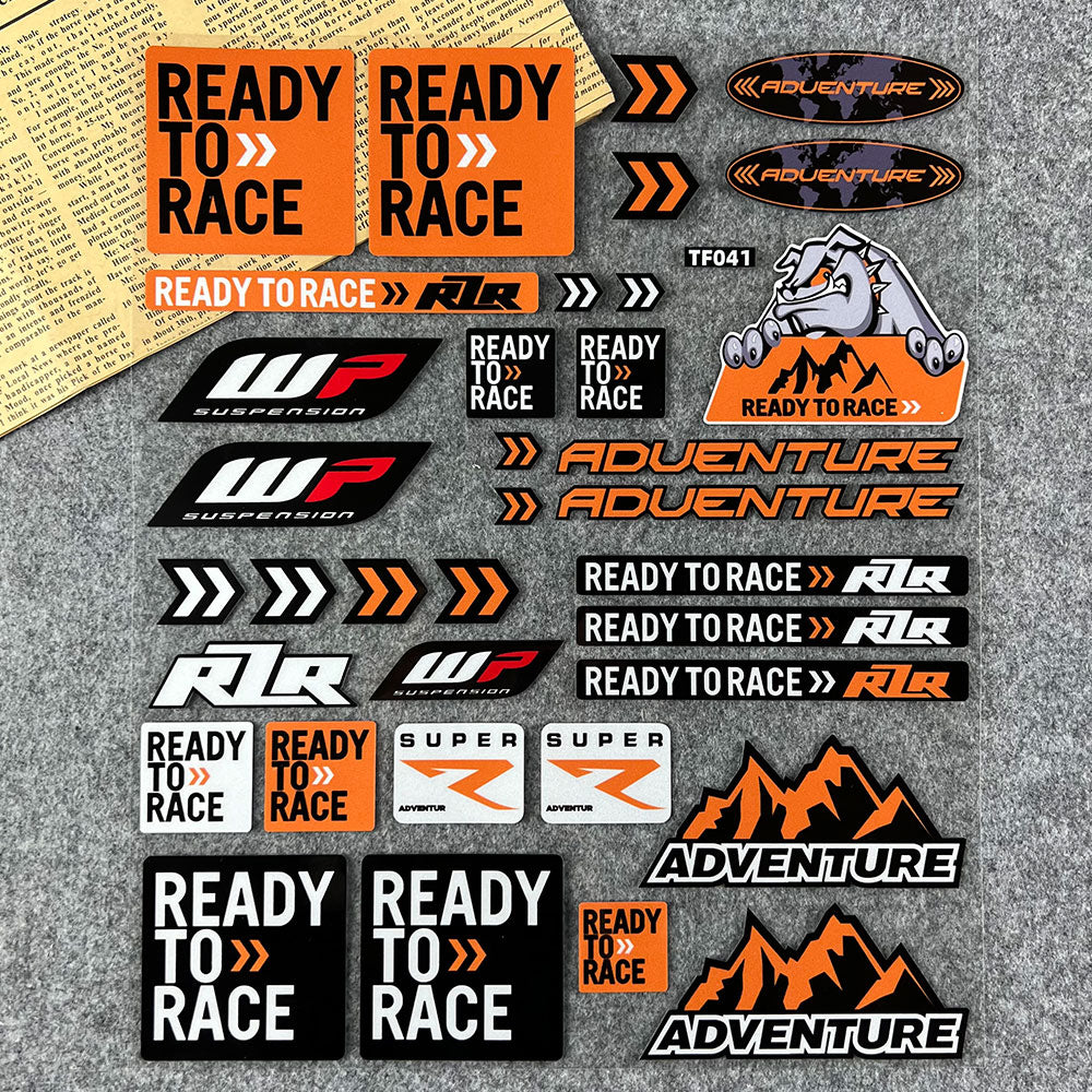 Reflective Motorcycle Motocross Decals Waterproof Sticker For KTM RC8 Duke 200 250 390 690 790 890 990 1050 1090 1190 1290 ADV