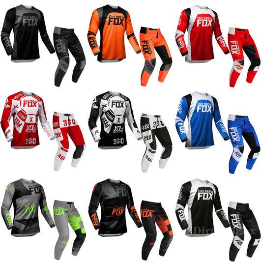 Motocross Racing Dirt MoFox Gear Set Mach For MTB MX ATV Jersey Pants Mountain Bicycle Offroad Mens Kits Motorbike Suit